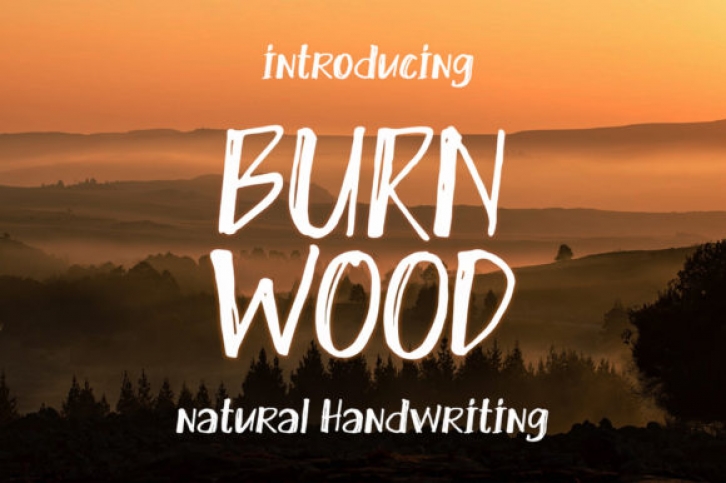 Burn Wood Font Download