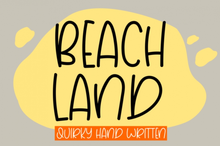 Beach Land Font Download