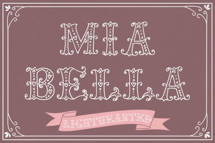 Mia Bella (Lighthearted) Font Font Download