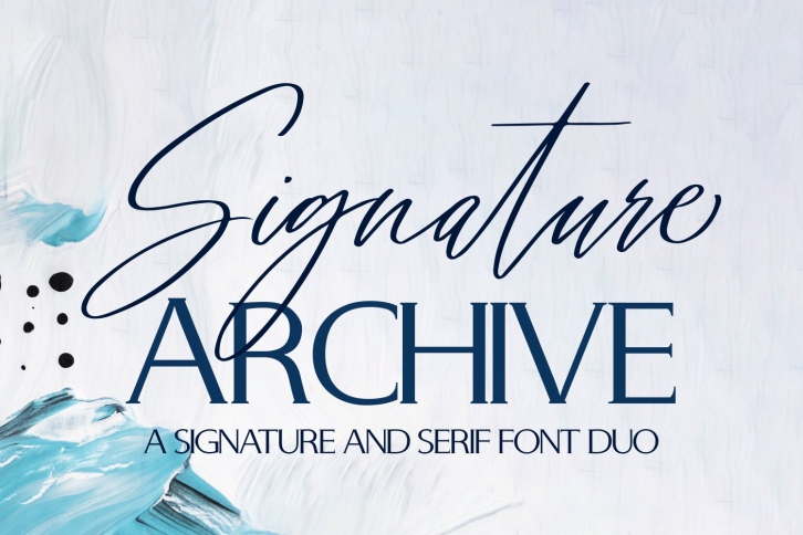 Signature Archive Font Download