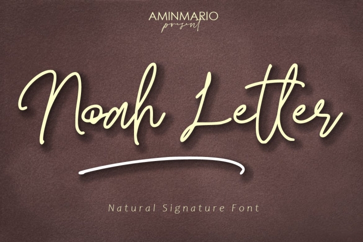 Noah Letter Font Download