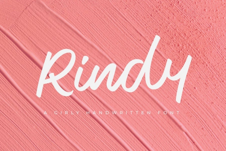 Rindy - Girly Handwritten Font Font Download