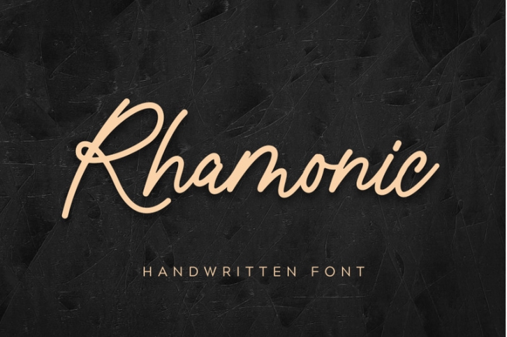 Rhamonic handwritten font Font Download