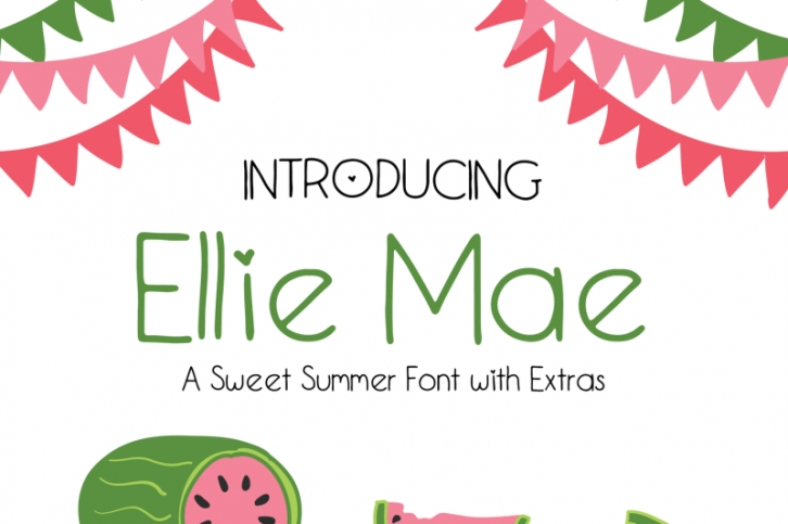 Ellie Mae | A Sweet Summer Font Font Download