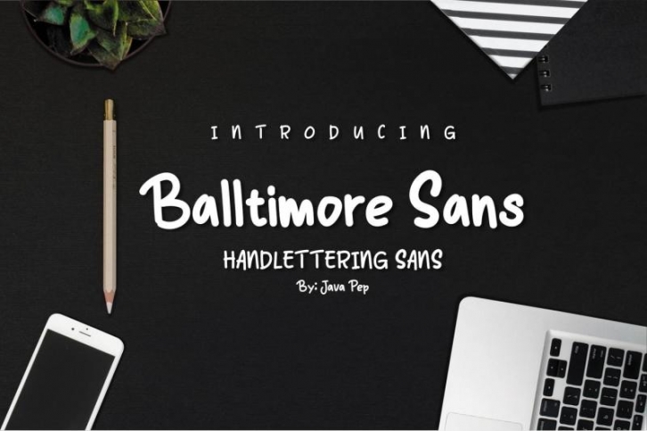 Balltimore Sans // Handlettering Sans Font Download