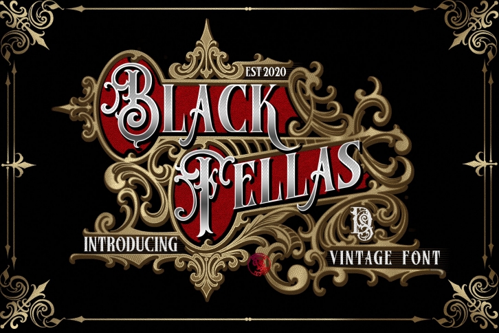 Famous flames vintage Font Download