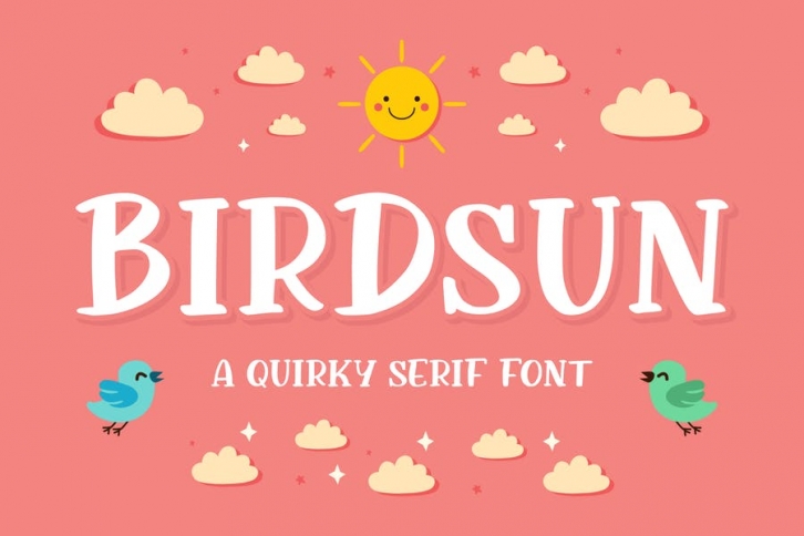 Birdsun - Playful Font Font Download