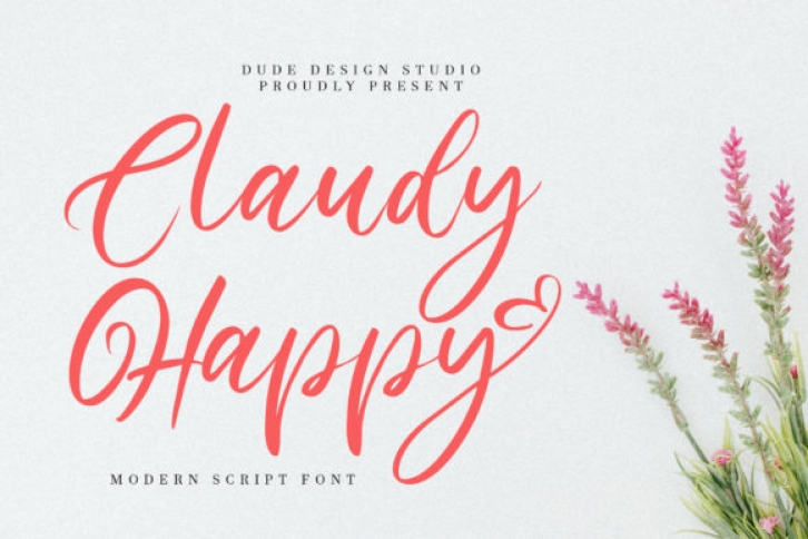 Claudy Happy Font Download