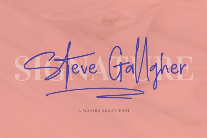 Steve Gallagher Font Download