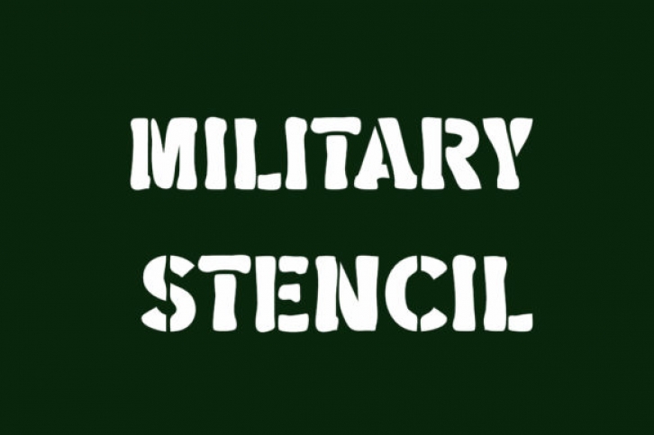 Military Stencil Font Download