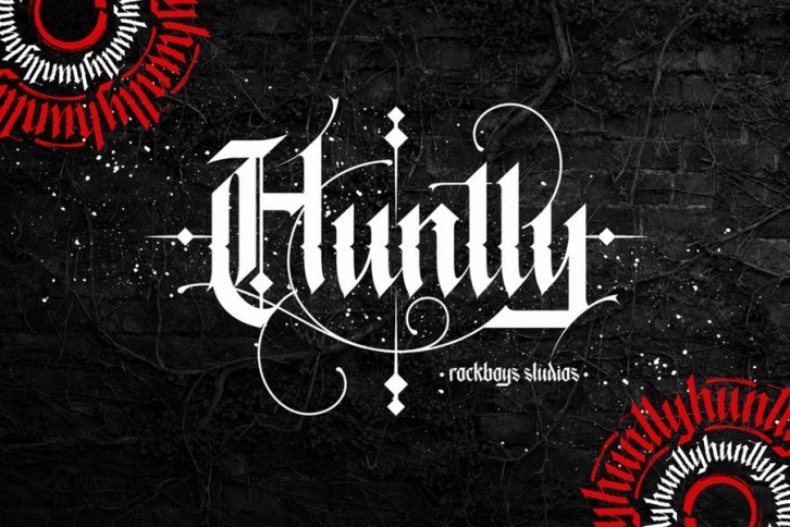 Huntly - Blackletter Font Font Download