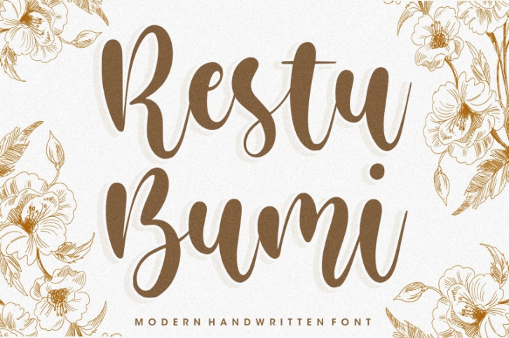 Restu Bumi Modern Handwritten Font Font Download