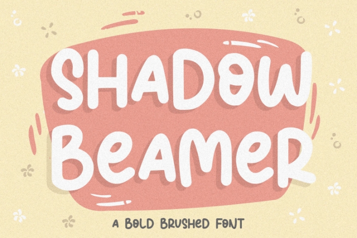 Shadow Beamer Bold Brushed Font Font Download