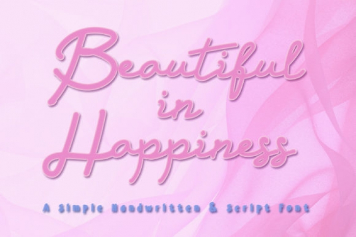 Beautiful in Happiness Font Download
