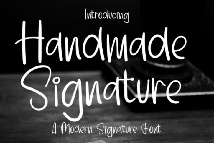 Handmade Signature Font Download