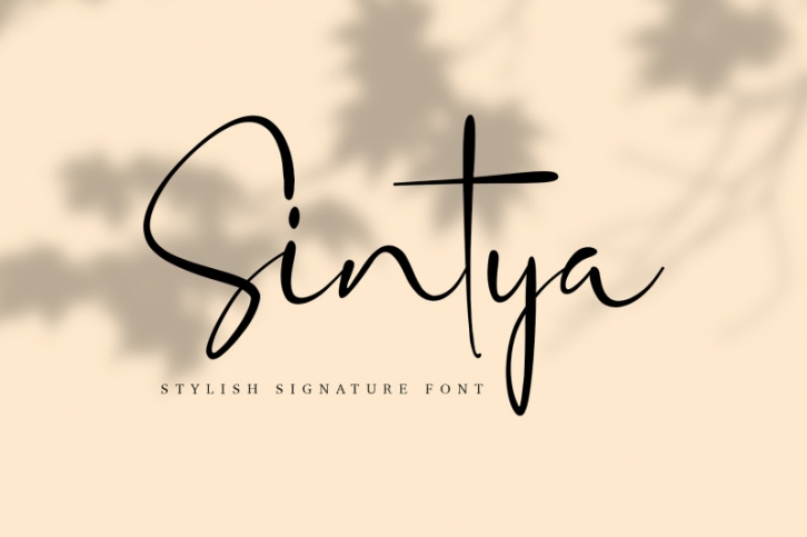 Sintya Stylish Signature Font Font Download