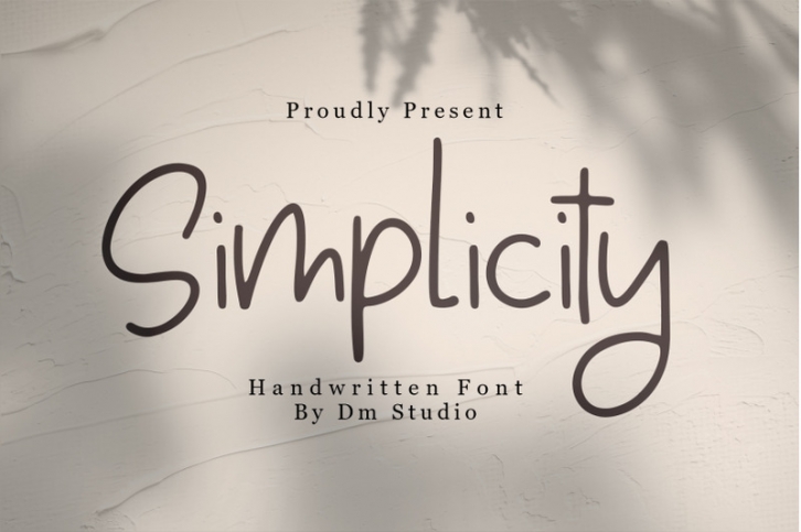 Simplicity - Handwritten Font Font Download