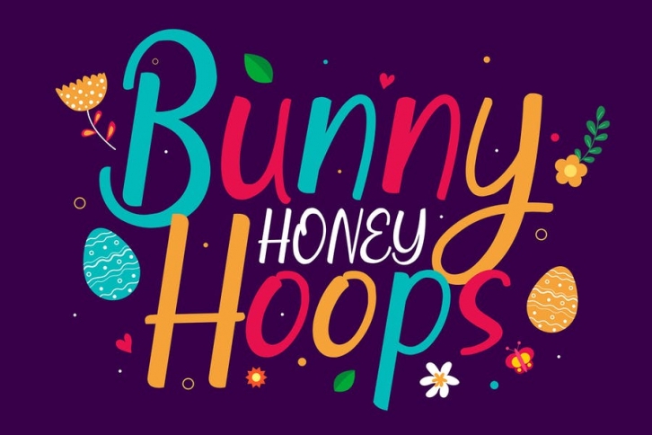 Bunny Hoops - Playful Easter Font Font Download