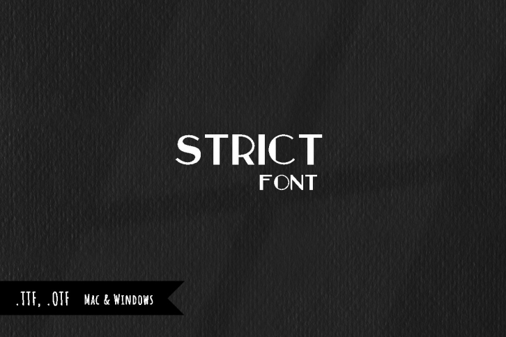 Strict and simple Font Download