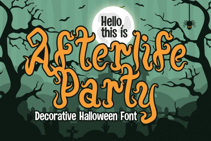 Afterlife Party - Halloween Font Font Download