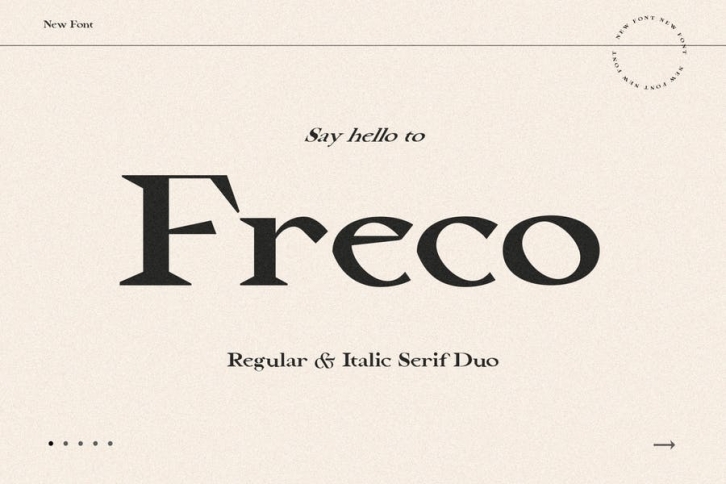 Freco - Modern Serif Font Font Download