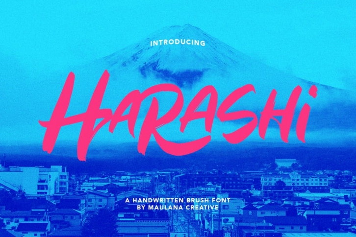 Harashi Handwritten Brush Font Font Download