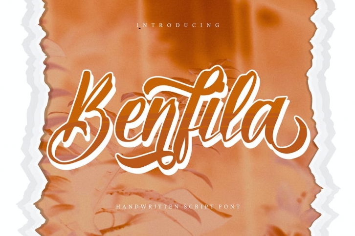 Benfila | Handwritten Script Font Font Download