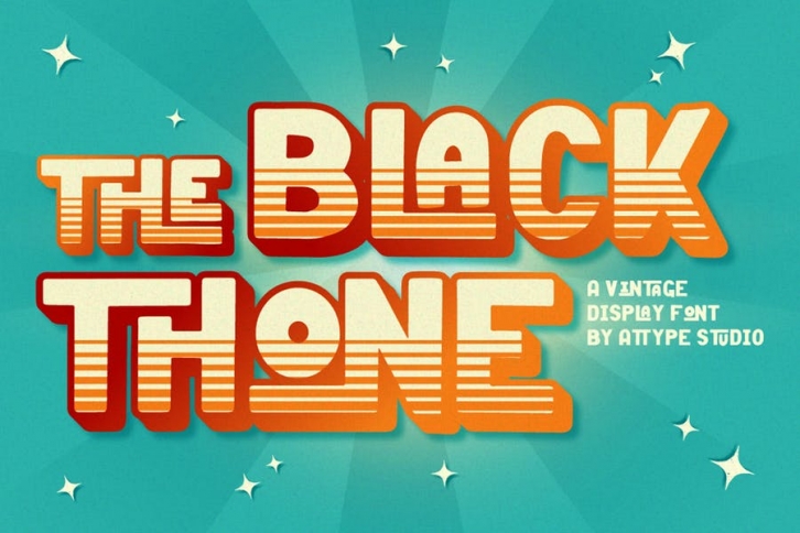 Black Thone - Vintage Display Font Font Download