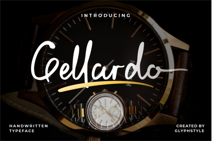 Gellardo Handwritten Typeface Font Download