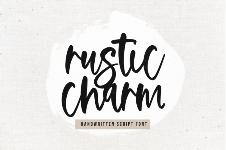 Rustic Charm - Handwritten Script Font Font Download