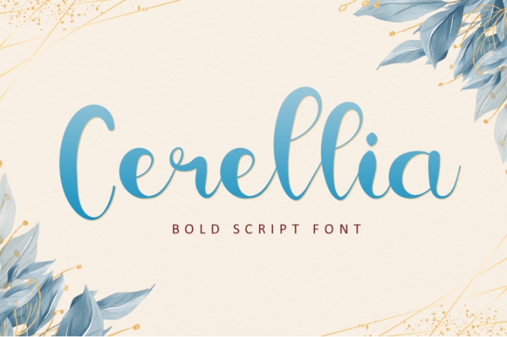 Cerellia - Bold Script Font Font Download