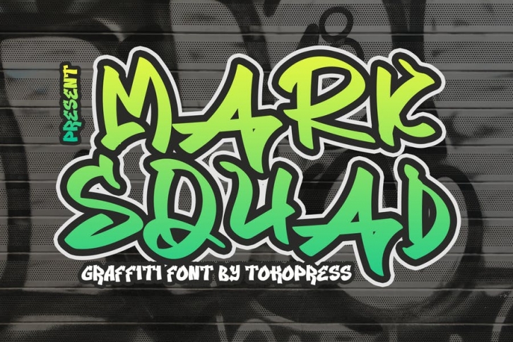 MARK SQUAD - Graffiti font Font Download