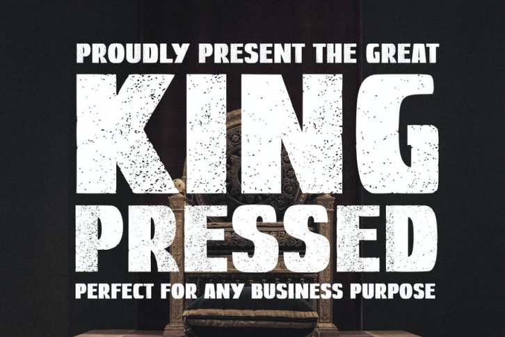 Great Kings Pressed Font Font Download