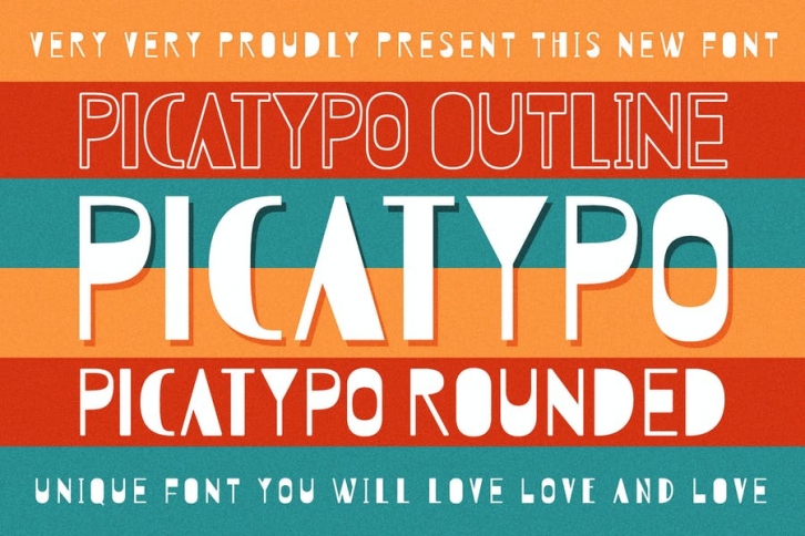Picatypo Unique Vintage Business Font Font Download