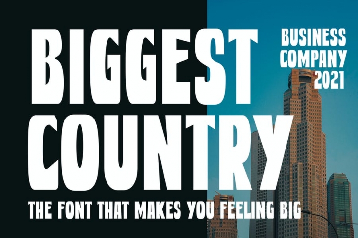 Biggest Country Bold Advertisement Font Font Download