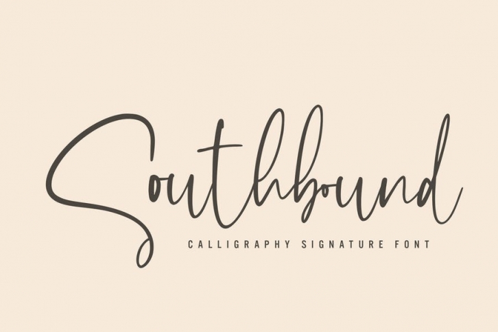 Southbound - Calligraphy Signature Font Font Download