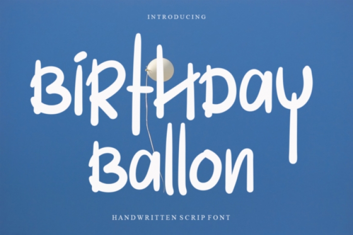 Birthday Ballon Font Download