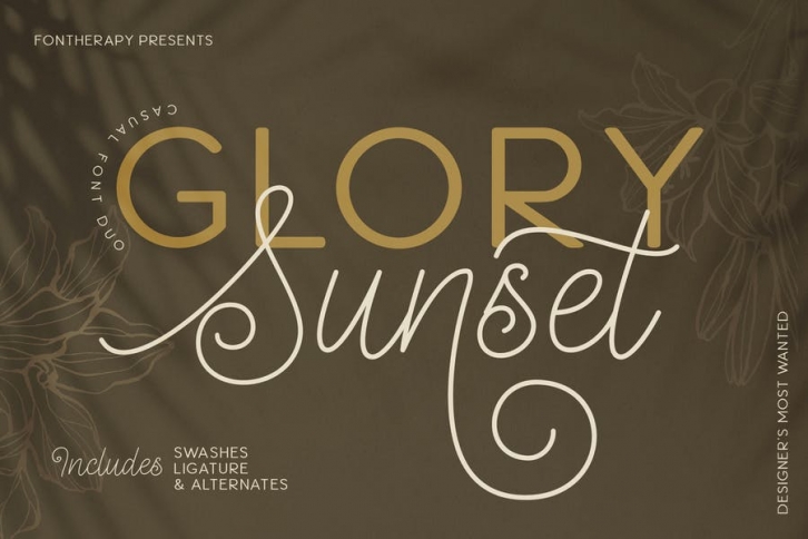 Glory Honey Business font Duo Font Download