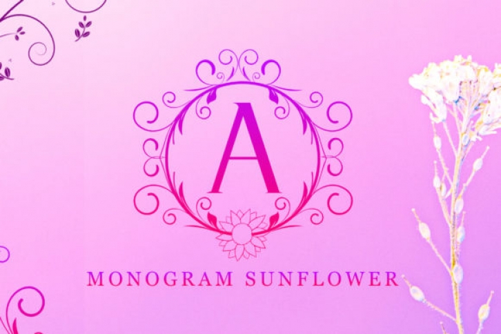 Monogram Sunflower Font Download