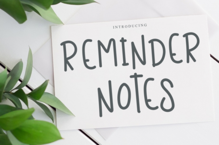 Reminder Notes Font Download