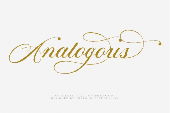 Analogous | Elegant Calligraphy Font Download