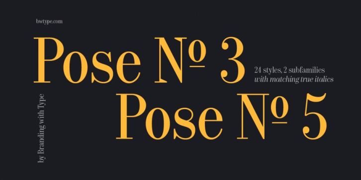 Bw Pose Font Download