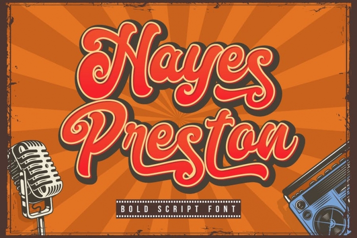 Hayes Preston - Bold Font Font Download