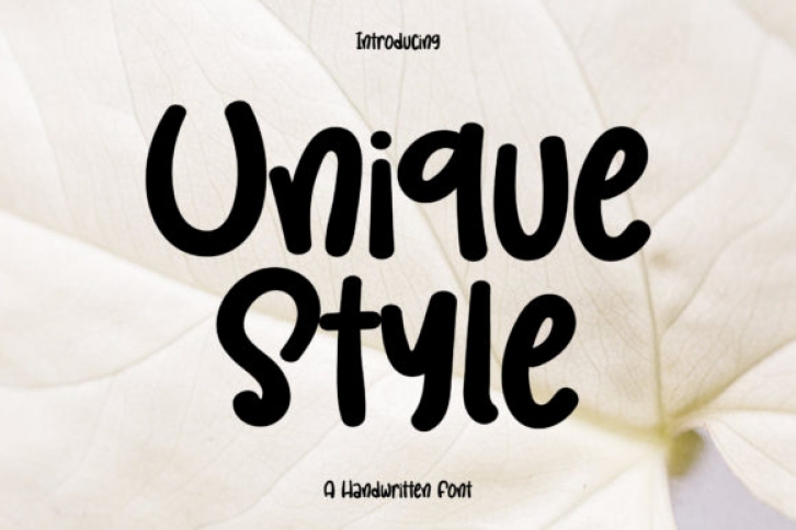 Unique Style Font Download