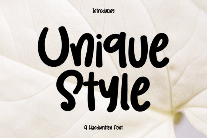 Unique Style Font Download