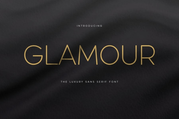 GLAMOUR - Luxury Sans Serif Font Font Download