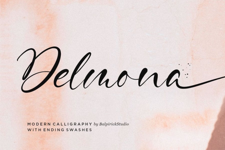 Delmona Script Font YH Font Download