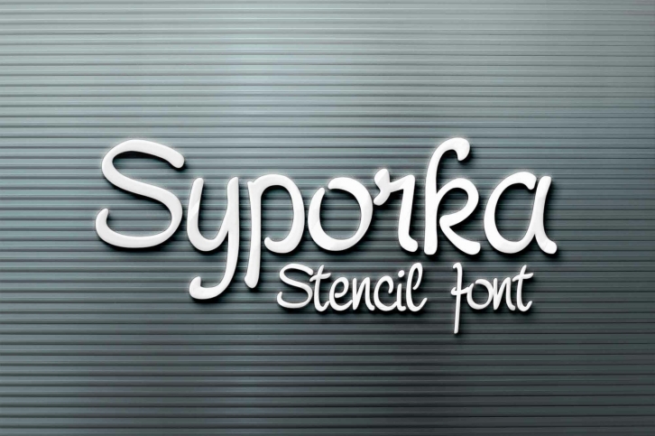 Syporka Stencil Font Download