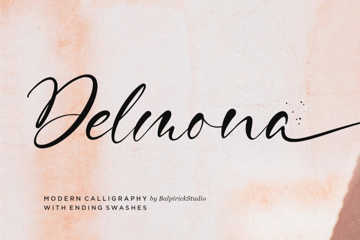 Delmona Modern Calligraphy Font Download