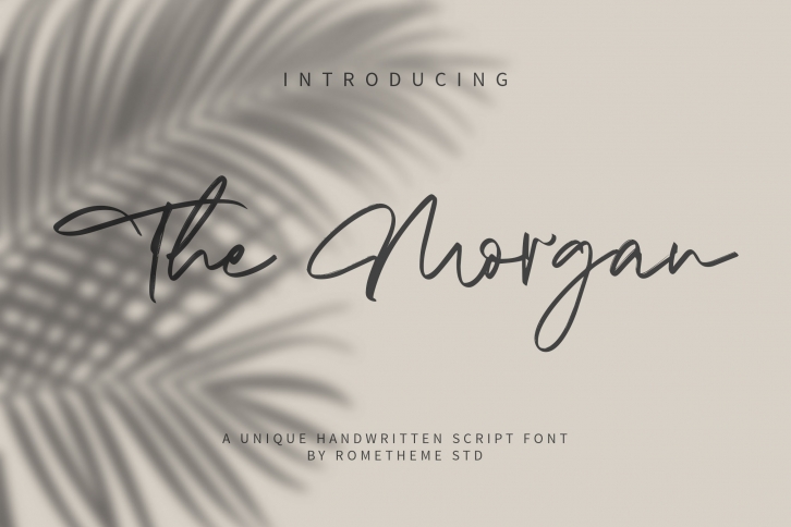 The Morgan - Signature Scrip Font Download